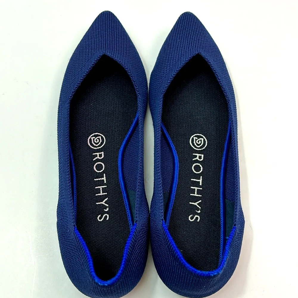 Rothy’s the point size 7, in navy, EUC - Picture 2 of 9